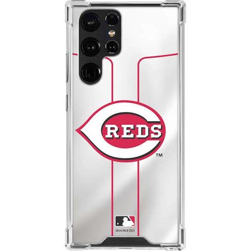 MLB Cincinnati Reds Home Jersey Galaxy S24 Ultra Clear Case