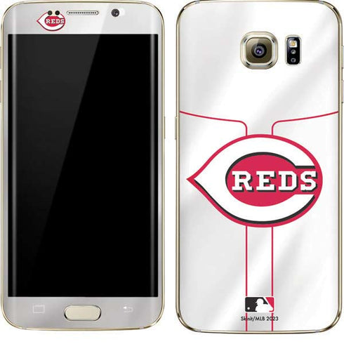 MLB Cincinnati Reds Home Jersey Galaxy S7 Edge Skin