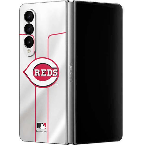 MLB Cincinnati Reds Home Jersey Galaxy Z Fold4 5G Skin