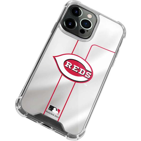 MLB Cincinnati Reds Home Jersey iPhone 14 Pro Max Clear Case