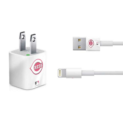 MLB Cincinnati Reds Home Jersey iPhone Charger (5W USB) Skin