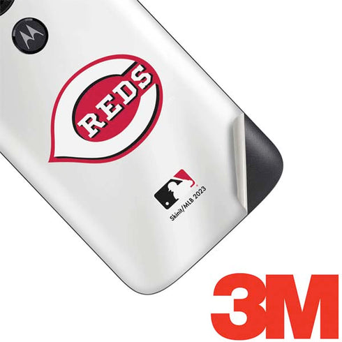 MLB Cincinnati Reds Home Jersey Moto E5 Play Skin