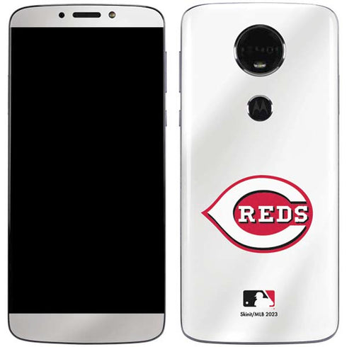 MLB Cincinnati Reds Home Jersey Moto E5 Plus Skin