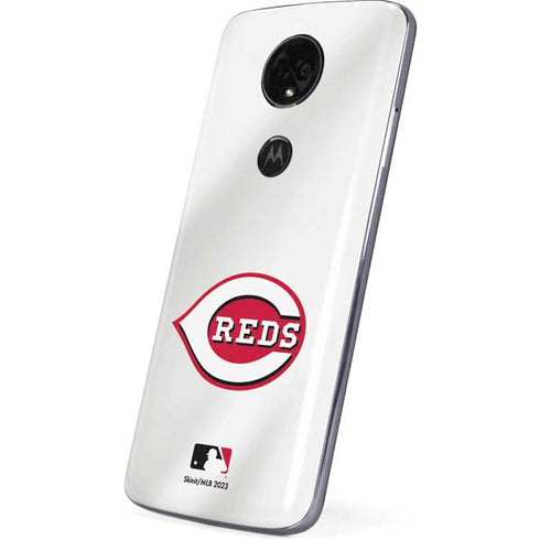 MLB Cincinnati Reds Home Jersey Moto E5 Plus Skin
