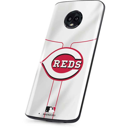 MLB Cincinnati Reds Home Jersey Moto G6 Skin