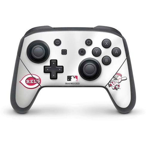MLB Cincinnati Reds Home Jersey Nintendo Switch Pro Controller Skin