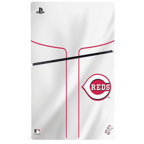 MLB Cincinnati Reds Home Jersey PS5 Slim Disk Console Skin