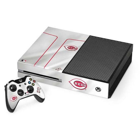 MLB Cincinnati Reds Home Jersey Xbox One Console and Controller Bundle Skin
