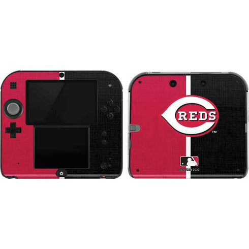 MLB Cincinnati Reds Split Nintendo 2DS Skin