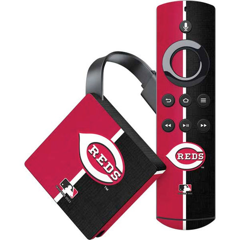 MLB Cincinnati Reds Split Amazon Fire TV Skin