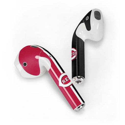 MLB Cincinnati Reds Split Apple AirPods Skin