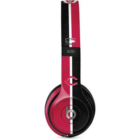 MLB Cincinnati Reds Split Beats Solo 2 Wired Skin