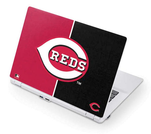 MLB Cincinnati Reds Split Acer Chromebook Skin