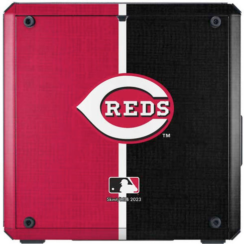 MLB Cincinnati Reds Split Cooler Master MasterBox Q300L Mini Tower Skin