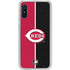 MLB Cincinnati Reds Split Galaxy A10e Clear Case