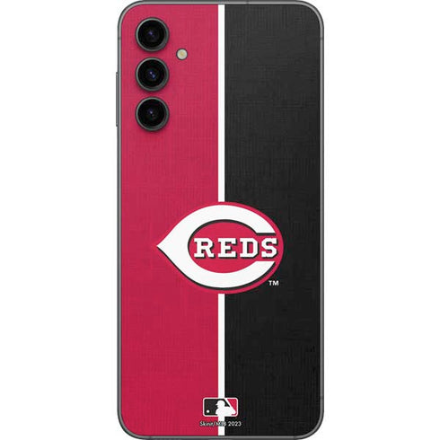 MLB Cincinnati Reds Split Galaxy A14 5G Skin