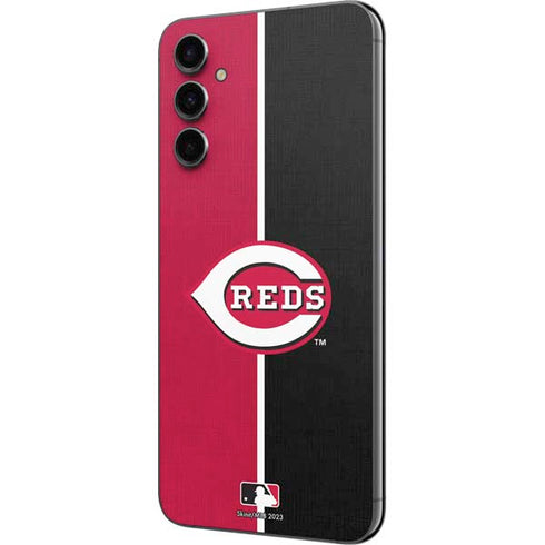 MLB Cincinnati Reds Split Galaxy A14 5G Skin