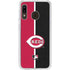 MLB Cincinnati Reds Split Galaxy A20 Clear Case