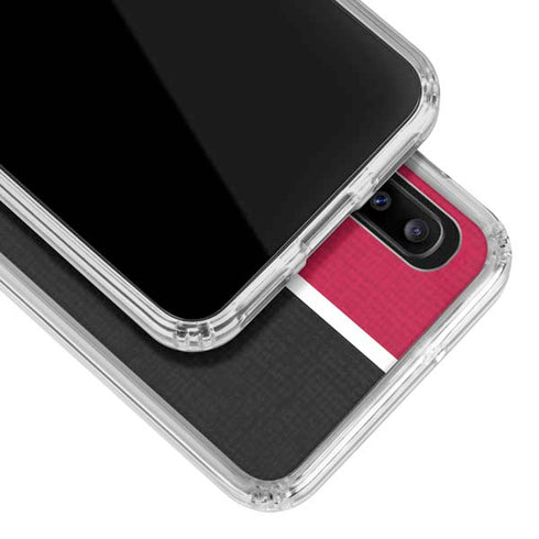 MLB Cincinnati Reds Split Galaxy A20 Clear Case