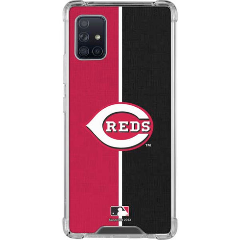 MLB Cincinnati Reds Split Galaxy A51 5G Clear Case