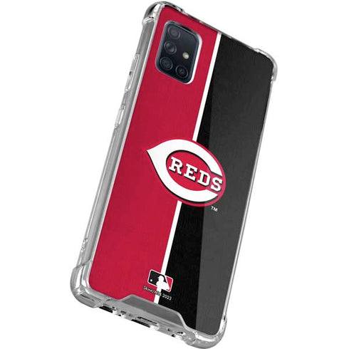 MLB Cincinnati Reds Split Galaxy A51 5G Clear Case