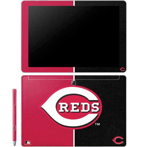 MLB Cincinnati Reds Split Galaxy Book 12in Skin