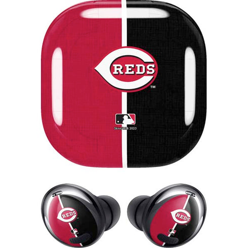 MLB Cincinnati Reds Split Galaxy Buds Pro Skin