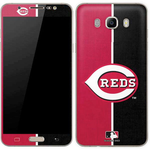 MLB Cincinnati Reds Split Galaxy J7 Skin