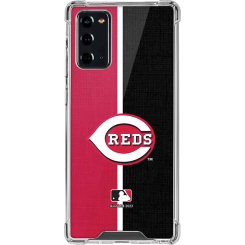 MLB Cincinnati Reds Split Galaxy Note20 5G Clear Case