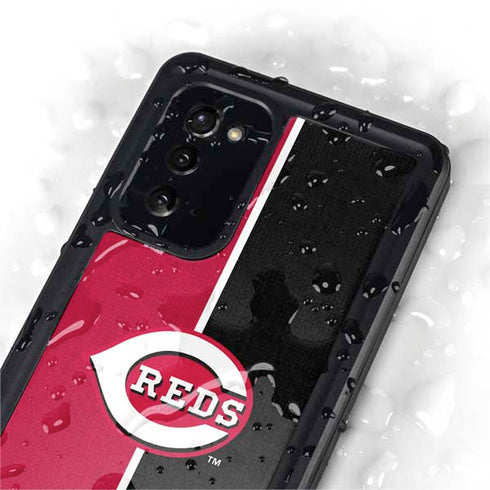 MLB Cincinnati Reds Split Galaxy Note20 5G Waterproof Case