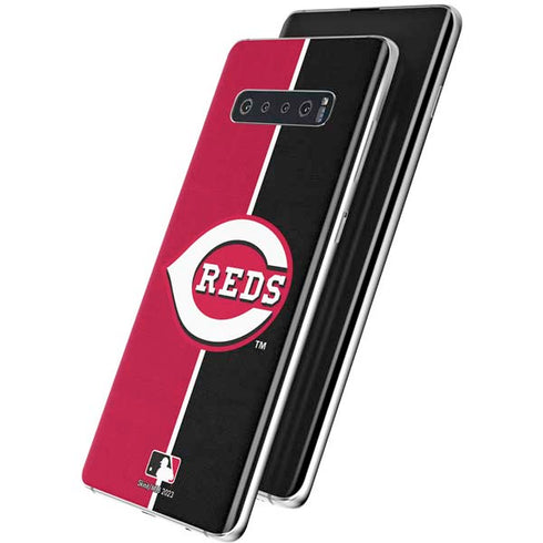 MLB Cincinnati Reds Split Galaxy S10 Skin