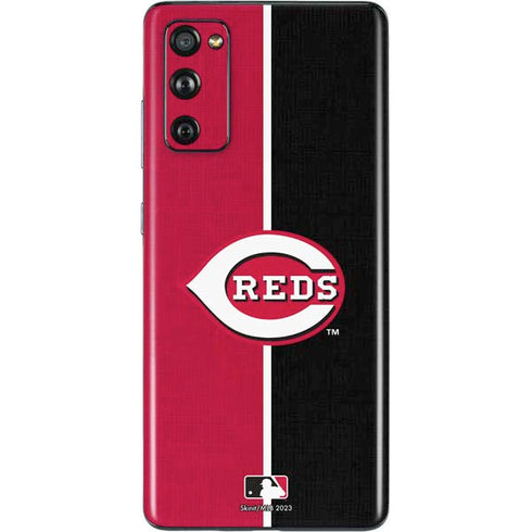 MLB Cincinnati Reds Split Galaxy S20 Fan Edition Skin