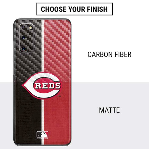 MLB Cincinnati Reds Split Galaxy S20 Skin