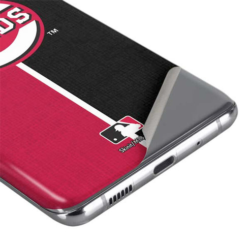 MLB Cincinnati Reds Split Galaxy S20 Skin