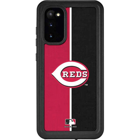 MLB Cincinnati Reds Split Galaxy S20 Waterproof Case
