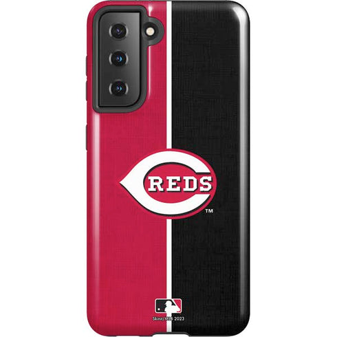 MLB Cincinnati Reds Split Galaxy S21 5G Pro Case