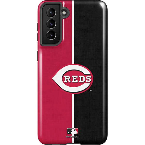 MLB Cincinnati Reds Split Galaxy S21 Plus 5G Pro Case