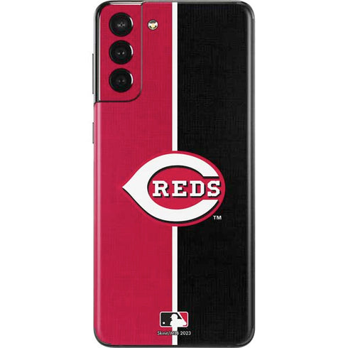 MLB Cincinnati Reds Split Galaxy S21 Plus 5G Skin