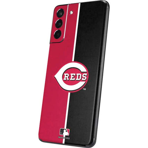 MLB Cincinnati Reds Split Galaxy S21 Plus 5G Skin
