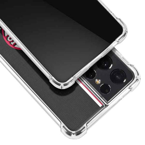 MLB Cincinnati Reds Split Galaxy S21 Ultra 5G Clear Case