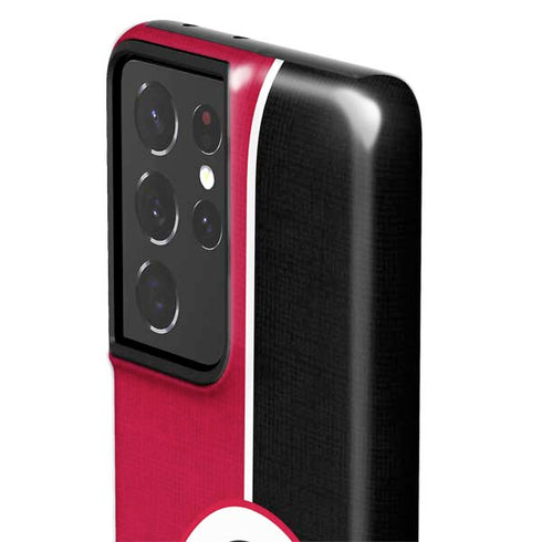 MLB Cincinnati Reds Split Galaxy S21 Ultra 5G Pro Case