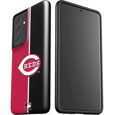MLB Cincinnati Reds Split Galaxy S21 Ultra 5G Pro Case