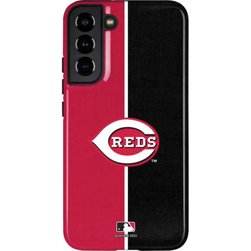 MLB Cincinnati Reds Split Galaxy S22 Plus Pro Case
