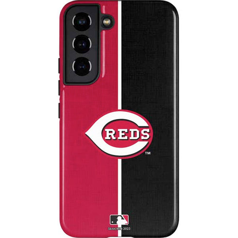 MLB Cincinnati Reds Split Galaxy S22 Pro Case