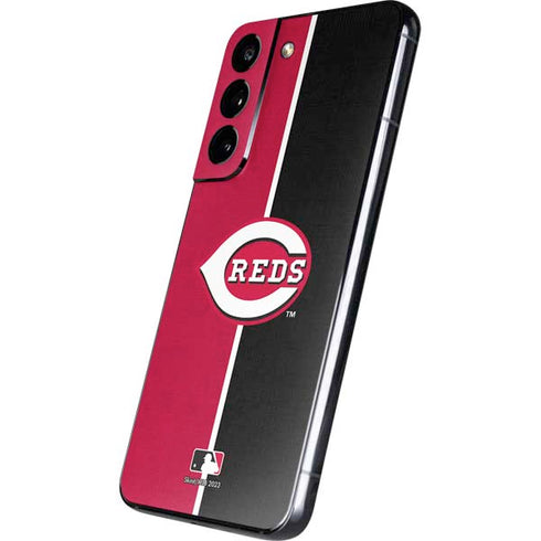 MLB Cincinnati Reds Split Galaxy S22 Skin