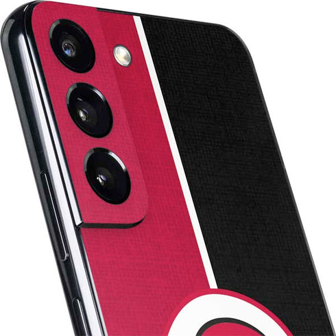 MLB Cincinnati Reds Split Galaxy S22 Skin