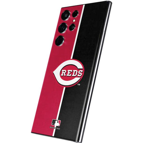 MLB Cincinnati Reds Split Galaxy S22 Ultra Skin