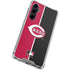 MLB Cincinnati Reds Split Galaxy S23 FE Clear Case