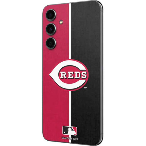 MLB Cincinnati Reds Split Galaxy S23 FE Skin