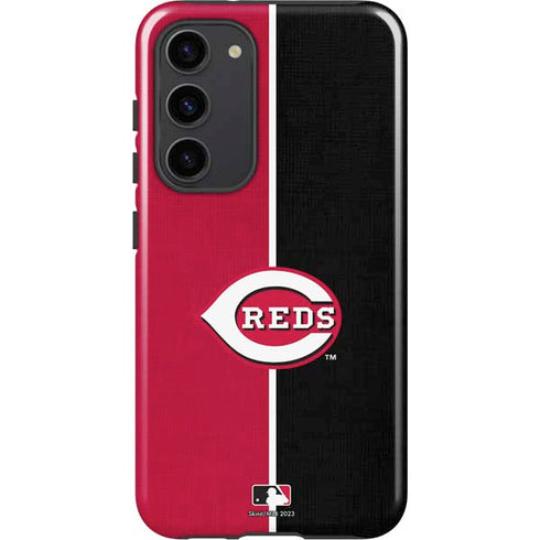 MLB Cincinnati Reds Split Galaxy S23 Plus Pro Case